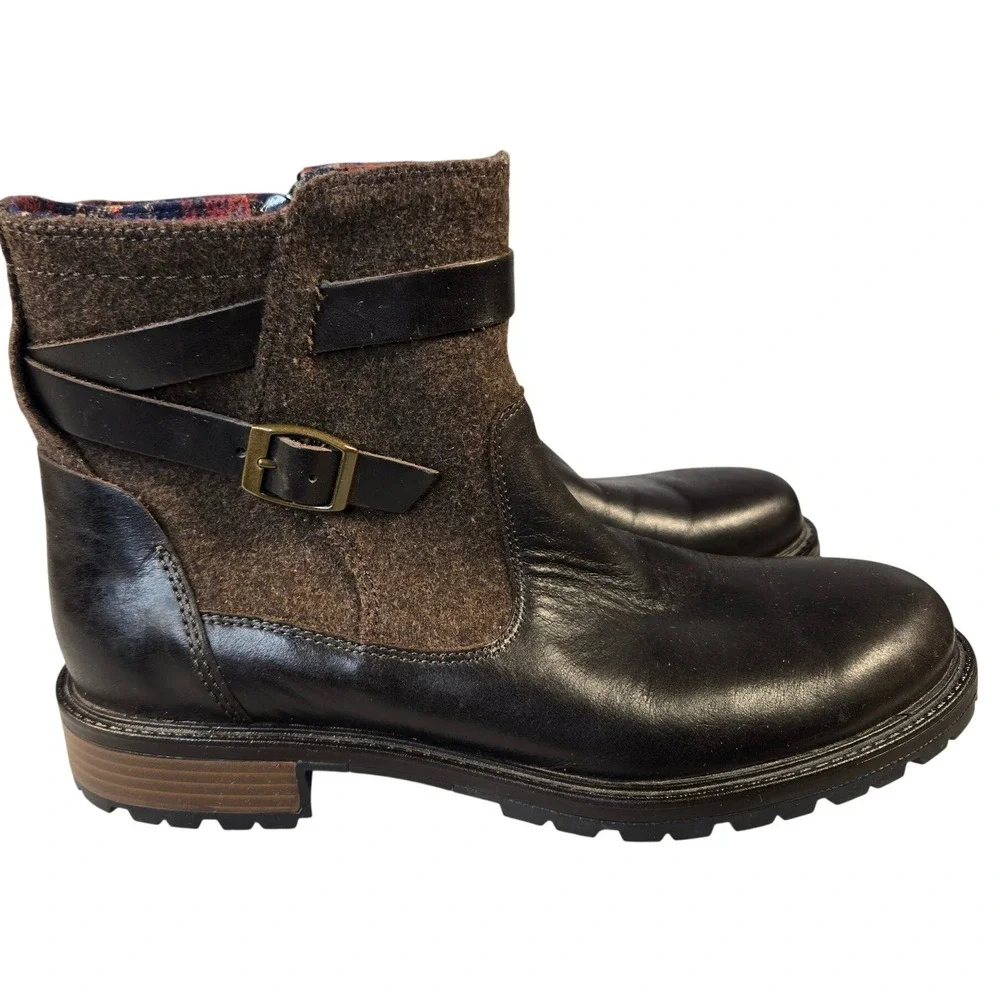 Merrell Tremblant Ezra Mid Waterproof Leather Wool Boots Brown J97338 Womens 9